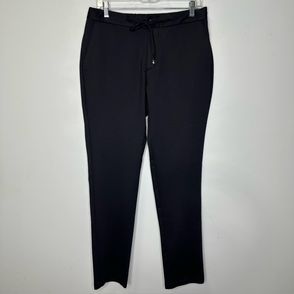 Garnet Men’s Navy Quiet Luxury Drawstring Elastic Waist Tapered Pants Size 34